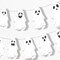 Big Dot of Happiness Spooky Ghost Garland Banner, Halloween Party Decorations Backdrop, 30 Feet of Cord, 15 Paper Ghost Shapes